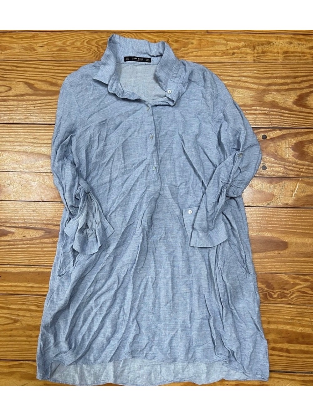 ZARA basic collection size L shirt dress comfortable casual